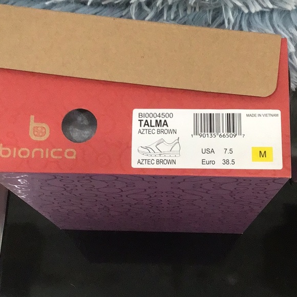 🆕 BIONICA Talma Suede Sporty Slip On Sneakers Aztec Brown Runs Small With 📦 - Picture 10 of 11